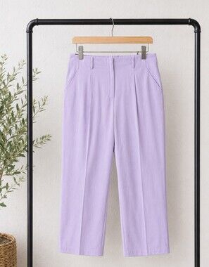Addition Elle NEW Plus Size 22: Lilac Straight-Leg Business Casual Pants